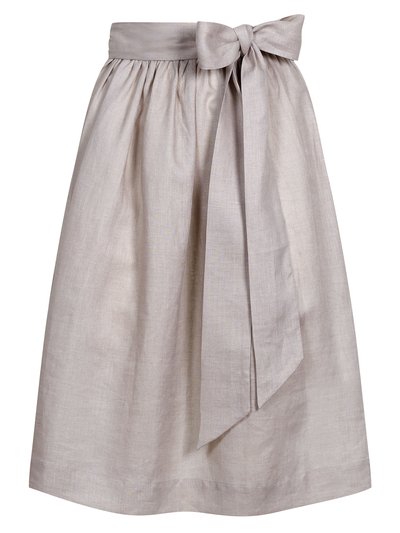 Hellbeige Dirndlschürze aus Leinen Hellbeige Dirndlschürze aus Leinen