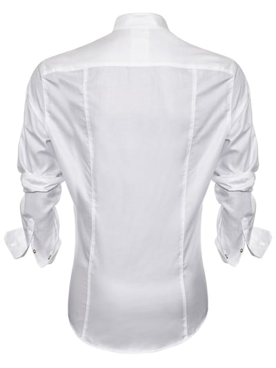 Weißes Slim Fit Trachtenhemd