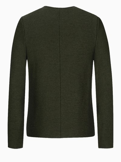 Olivefarbene Strickjacke Olivefarbene Strickjacke