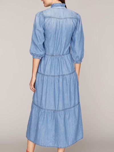 Langes Kleid in Denim-Optik Langes Kleid in Denim-Optik