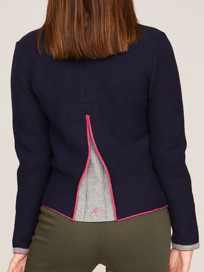 Dunkelblaue Strickjacke Dunkelblaue Strickjacke