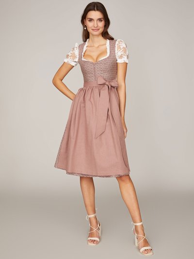Geblümtes roséfarbenes Dirndl Geblümtes roséfarbenes Dirndl