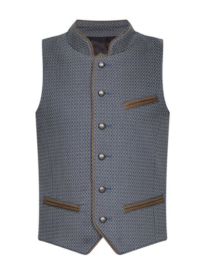 Blau gemusterte Kinderweste 1221d