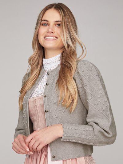 Strickjacke in Grau-Beige Strickjacke in Grau-Beige