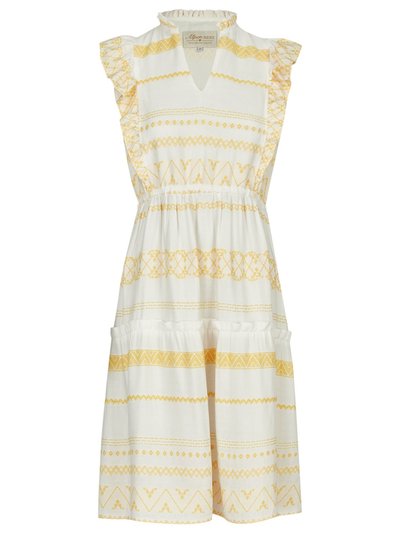 Weiß-gelbes Kleid Weiß-gelbes Kleid