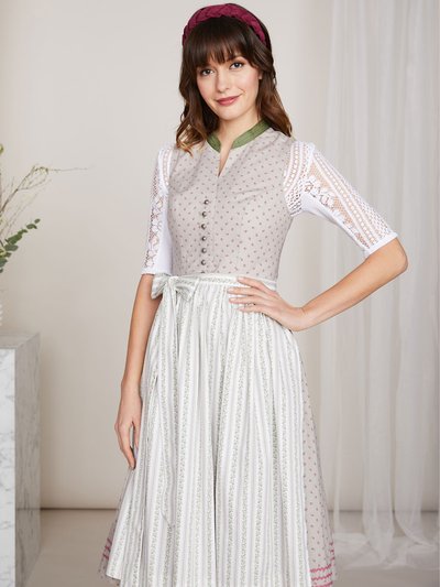 Hochgeschlossenes Dirndl in Beige 