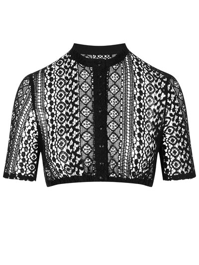 Schwarze hochgeschlossene Dirndlbluse Schwarze hochgeschlossene Dirndlbluse
