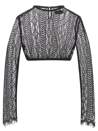 Schwarze Dirndlbluse mit langem Arm Schwarze Dirndlbluse mit langem Arm