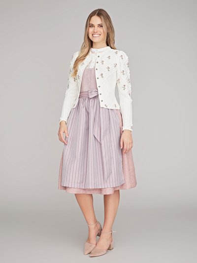 Rosa Dirndl mit Cord-Mieder