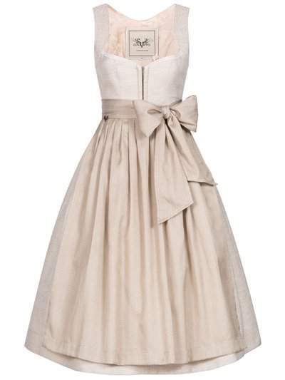 Pastell-farbenes Dirndl in sanftem Beige Pastell-farbenes Dirndl in sanftem Beige