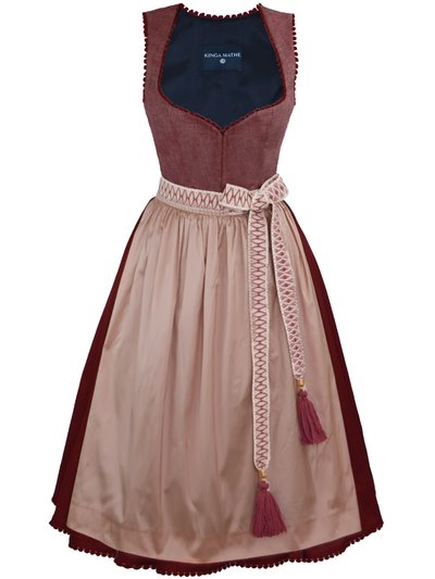 Leinen-Dirndl in Beere