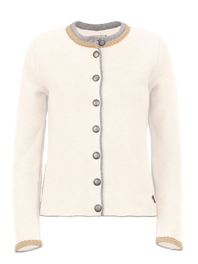 Creme-farbene Strickjacke Creme-farbene Strickjacke