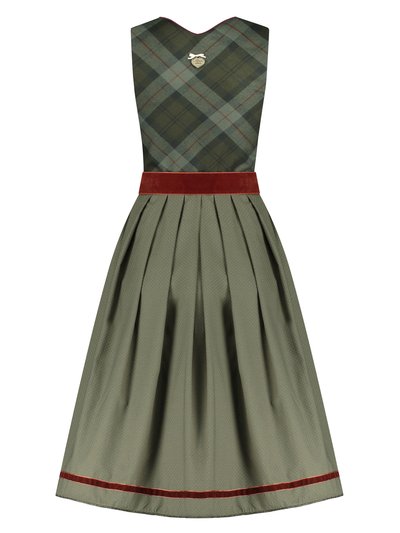 Olivgrünes Dirndl mit Karomuster Olivgrünes Dirndl mit Karomuster