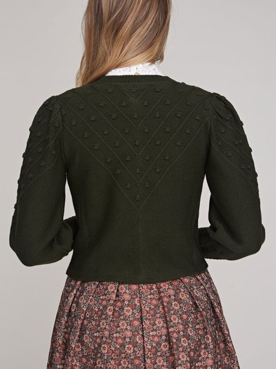 Strickjacke in Moosgrün Strickjacke in Moosgrün
