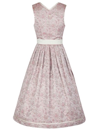Roséfarbenes Dirndl mit Perlencharivari