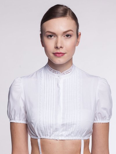 Dirndlbluse hochgeschlossen 