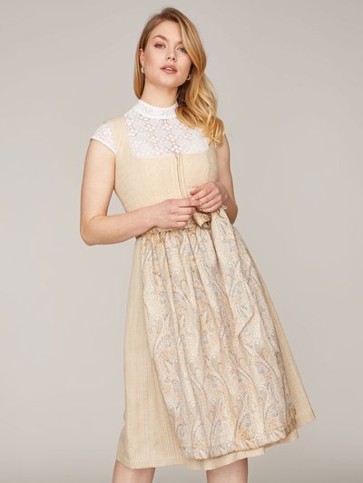 Beiges Dirndl mit zwei Schürzen Beiges Dirndl mit zwei Schürzen