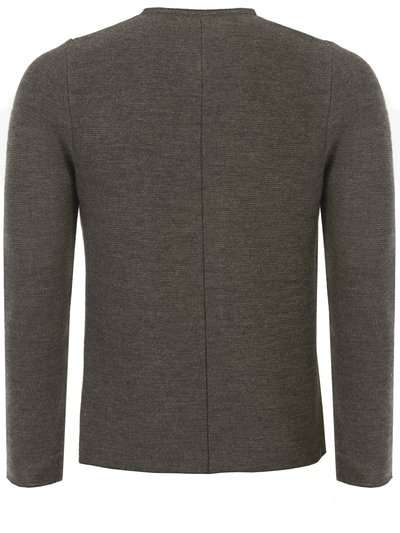 Dunkelgrauer Strickjanker