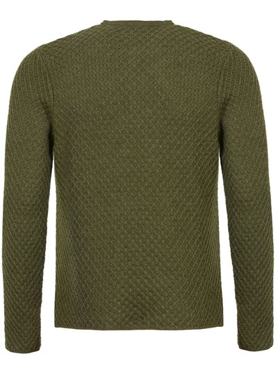 Grüne Strickjacke mit Rauten Grüne Strickjacke mit Rauten