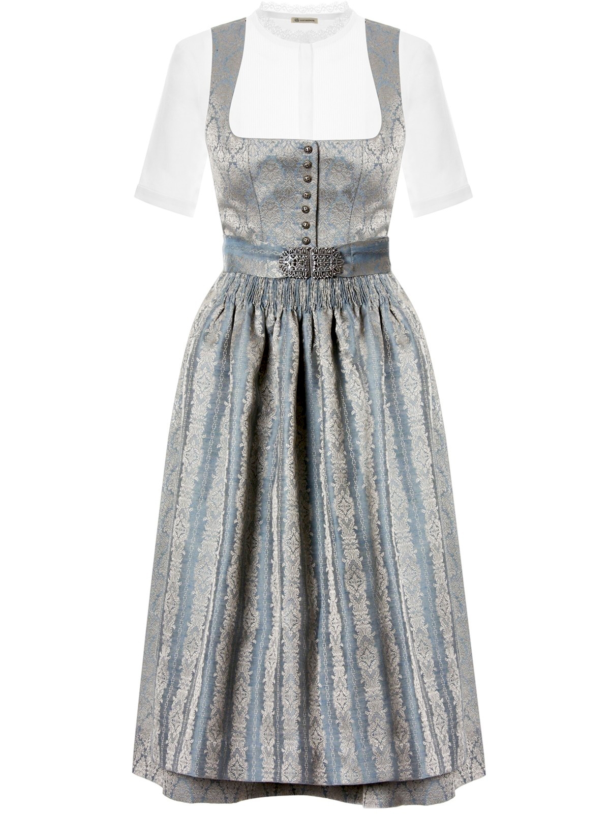 Dirndl in Metallic-Blau Dirndl in Metallic-Blau