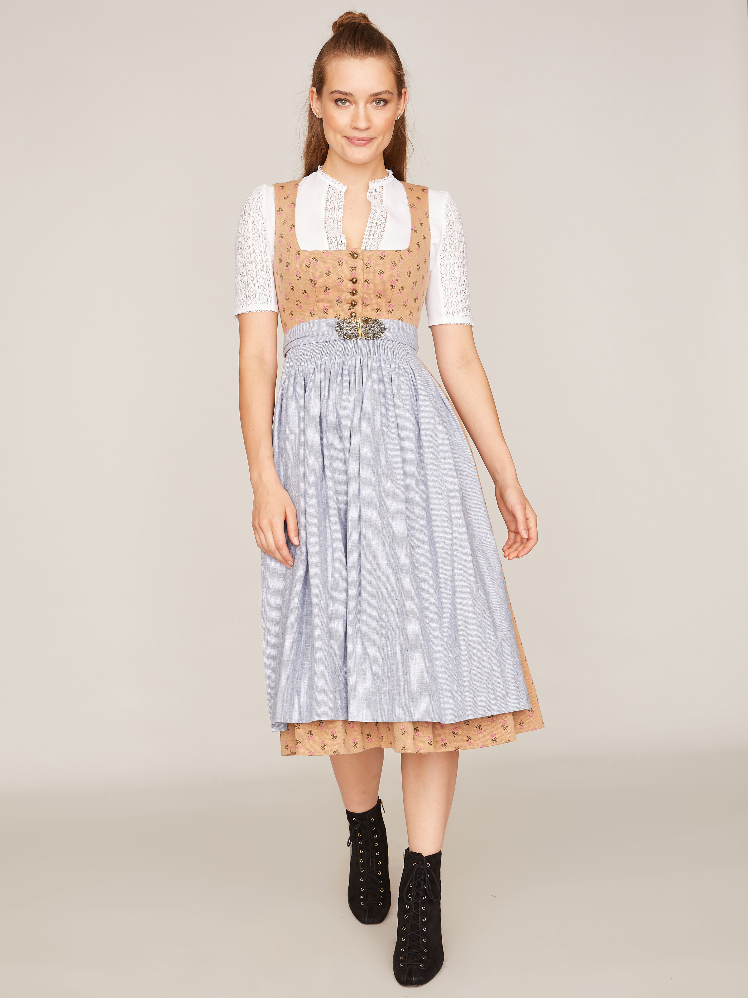 Stretch Dirndl in Senf Stretch Dirndl in Senf