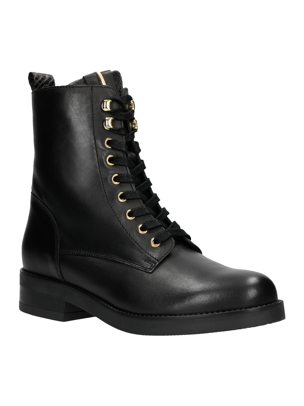 Schwarze Schnürboots Schwarze Schnürboots