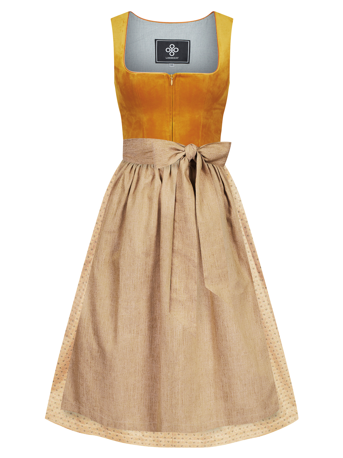 Goldenes Dirndl mit zwei Schürzen Goldenes Dirndl mit zwei Schürzen