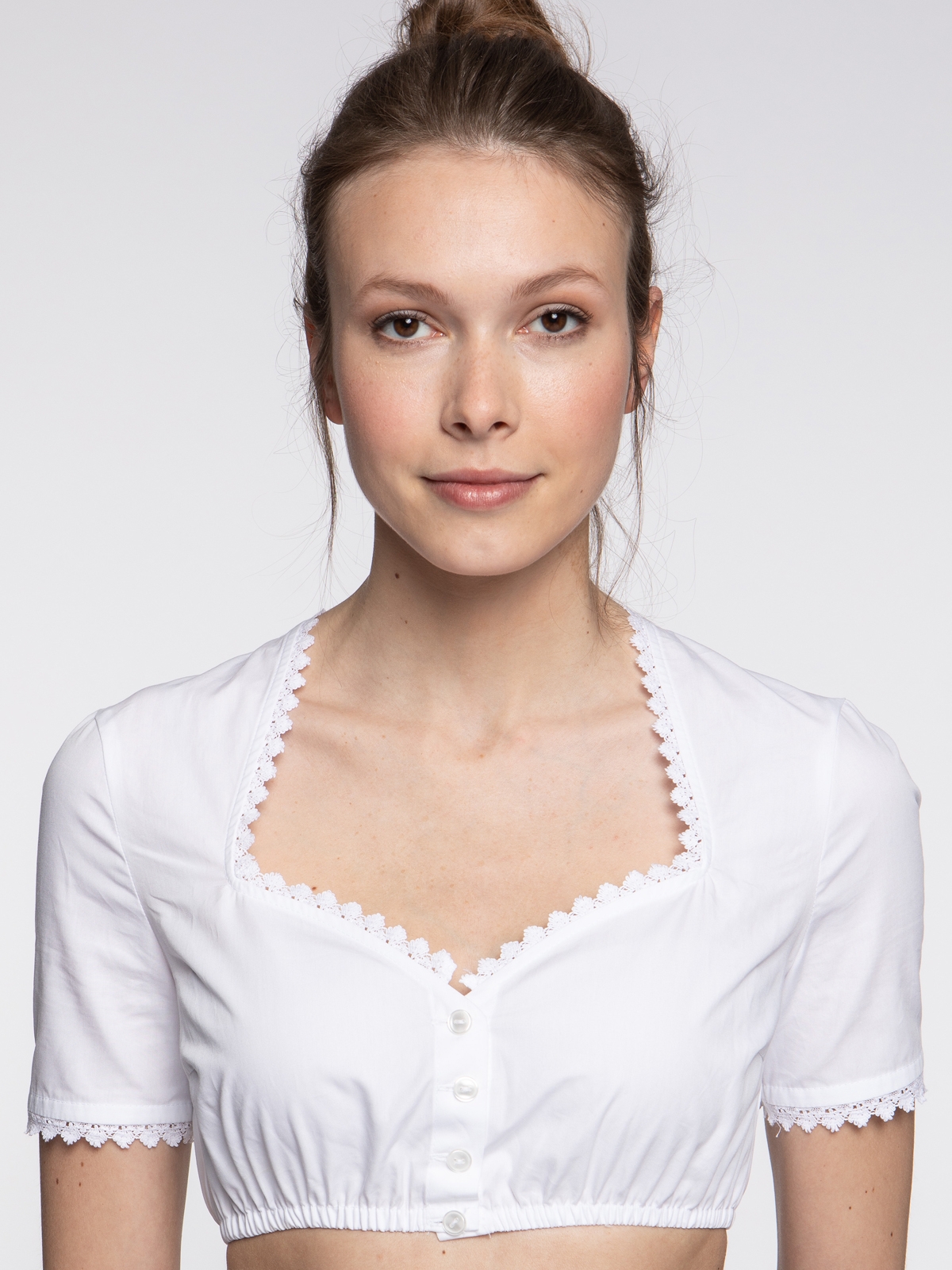 Dirndlbluse Alika weiß main image 1