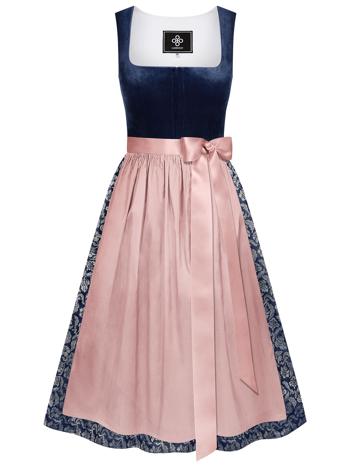 Dunkelblaues Dirndl mit zwei Schürzen Dunkelblaues Dirndl mit zwei Schürzen