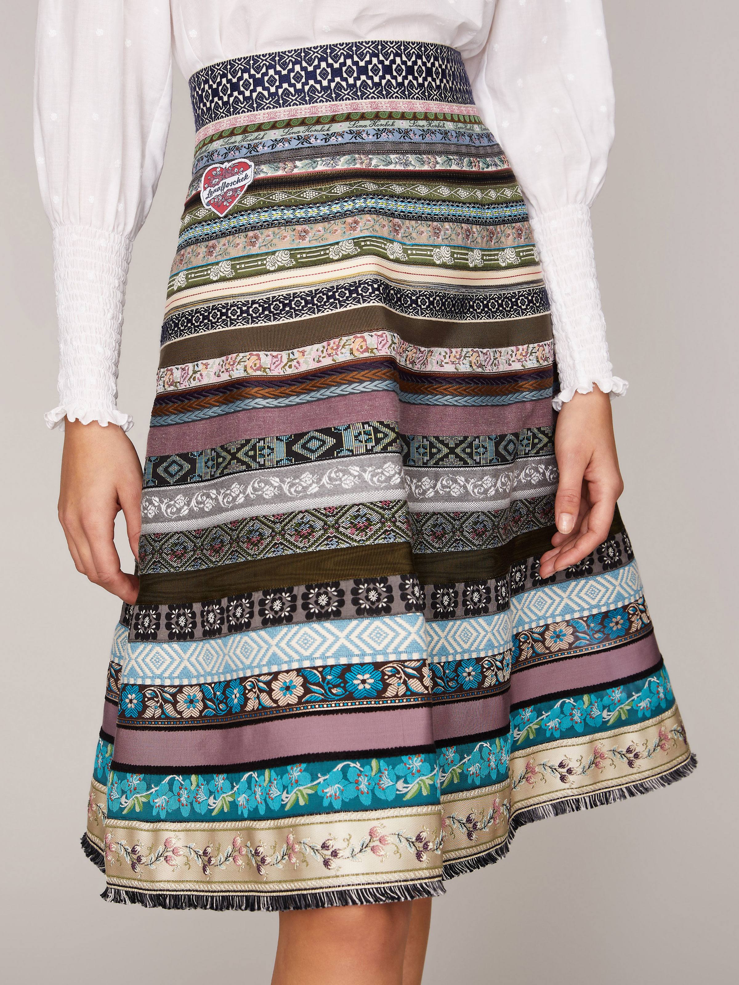 Gemusterter Midi-Rock im Boho-Look Gemusterter Midi-Rock im Boho-Look