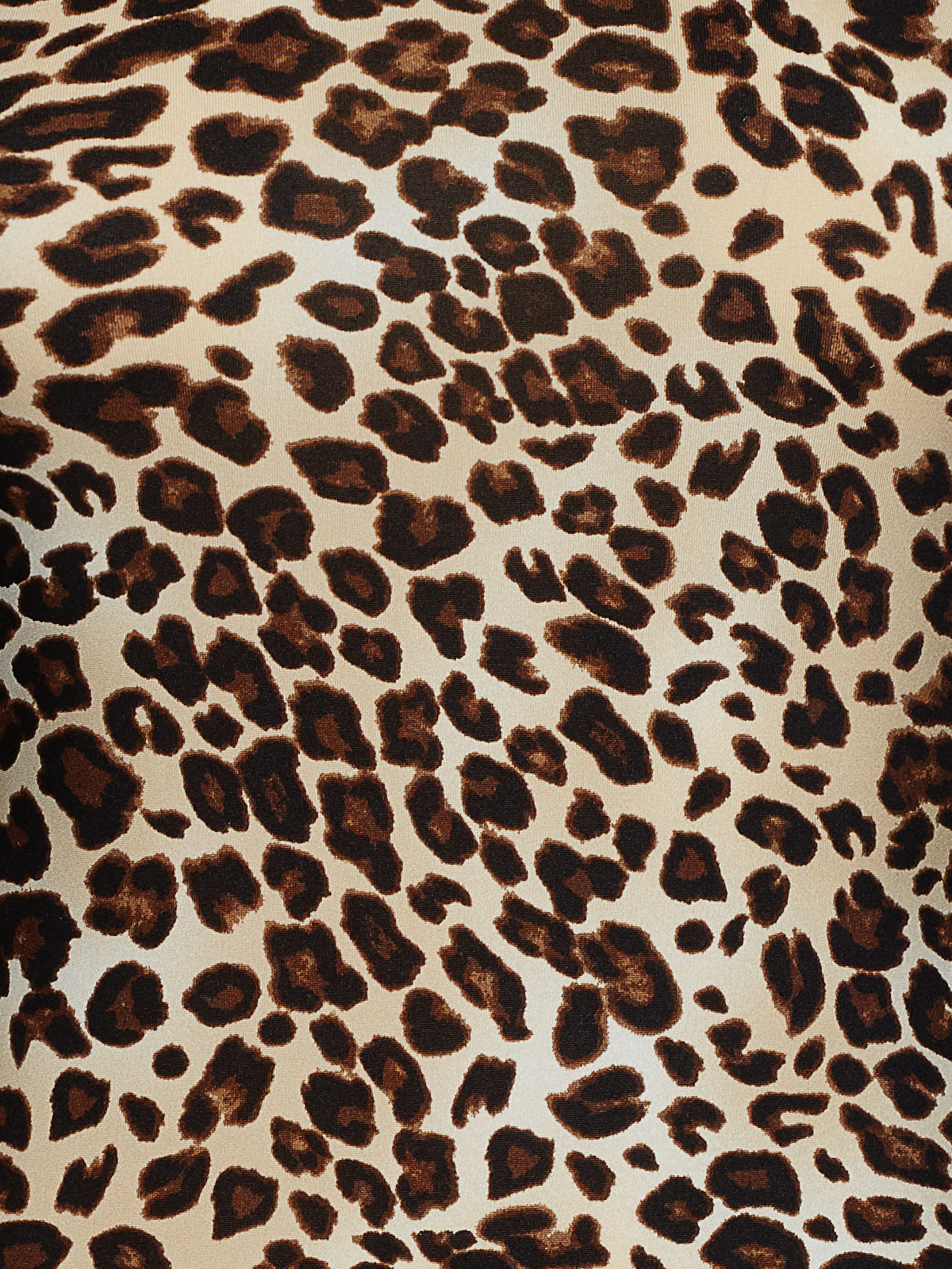 Langarm Rollkragen-Body mit Leopard-Muster
