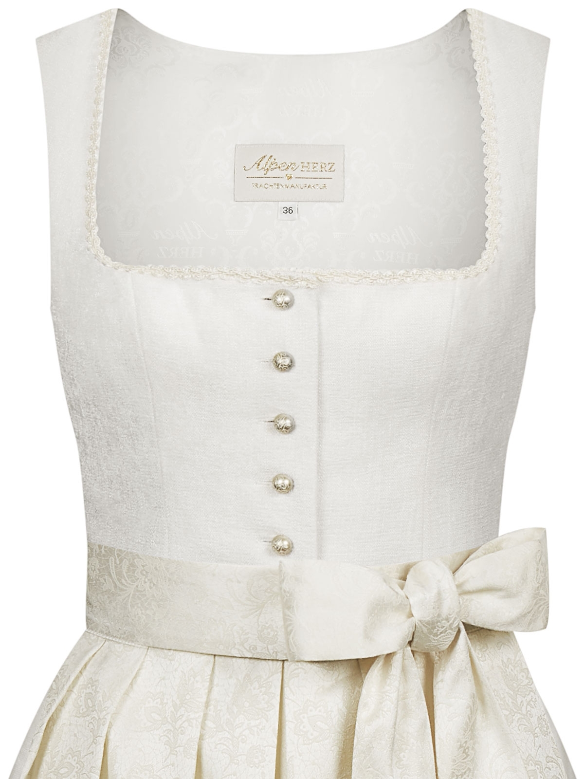 Hochzeits-Dirndl in Champagner Hochzeits-Dirndl in Champagner