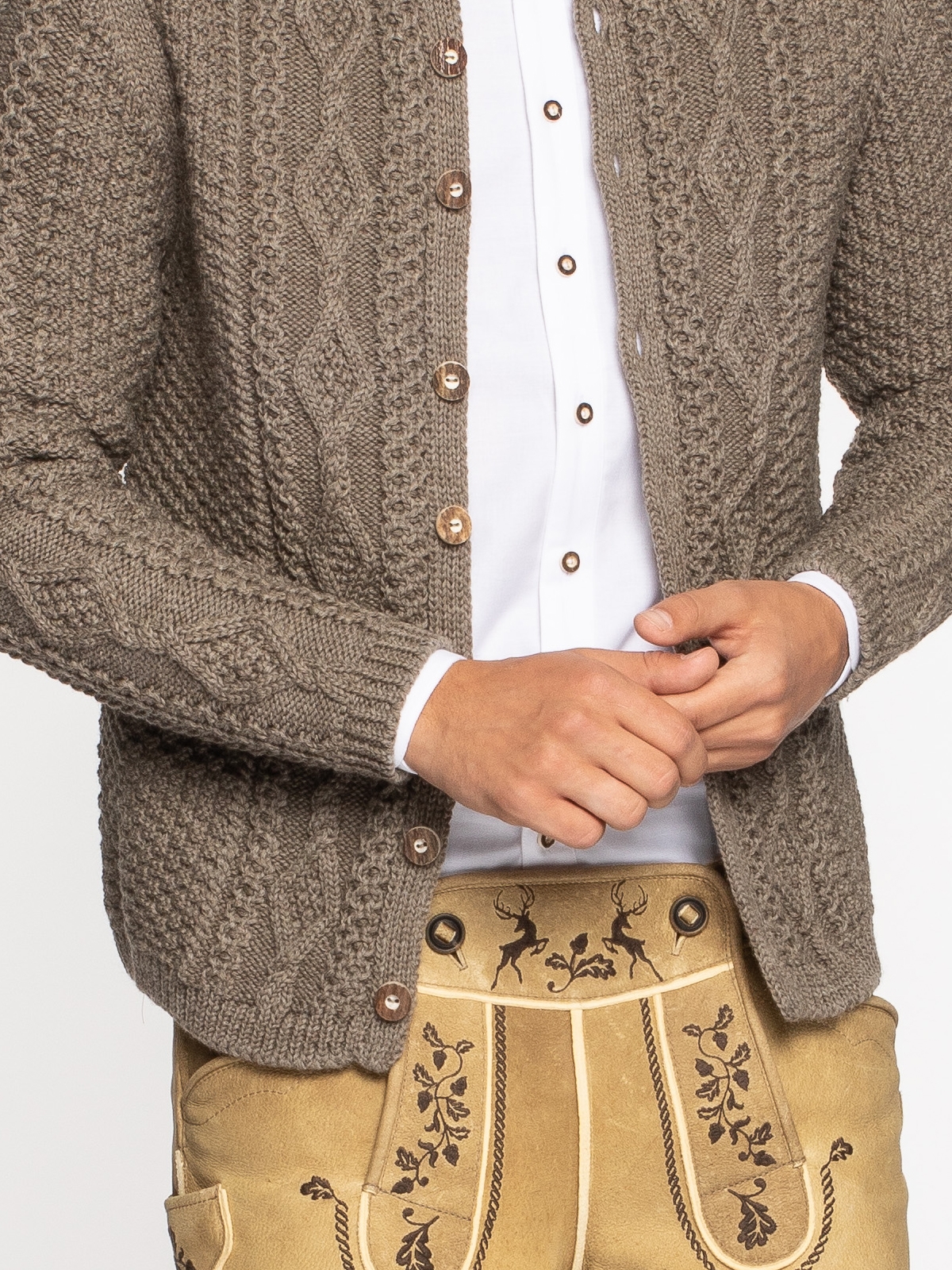 Trachten Strickjanker braun Trachten Strickjanker braun