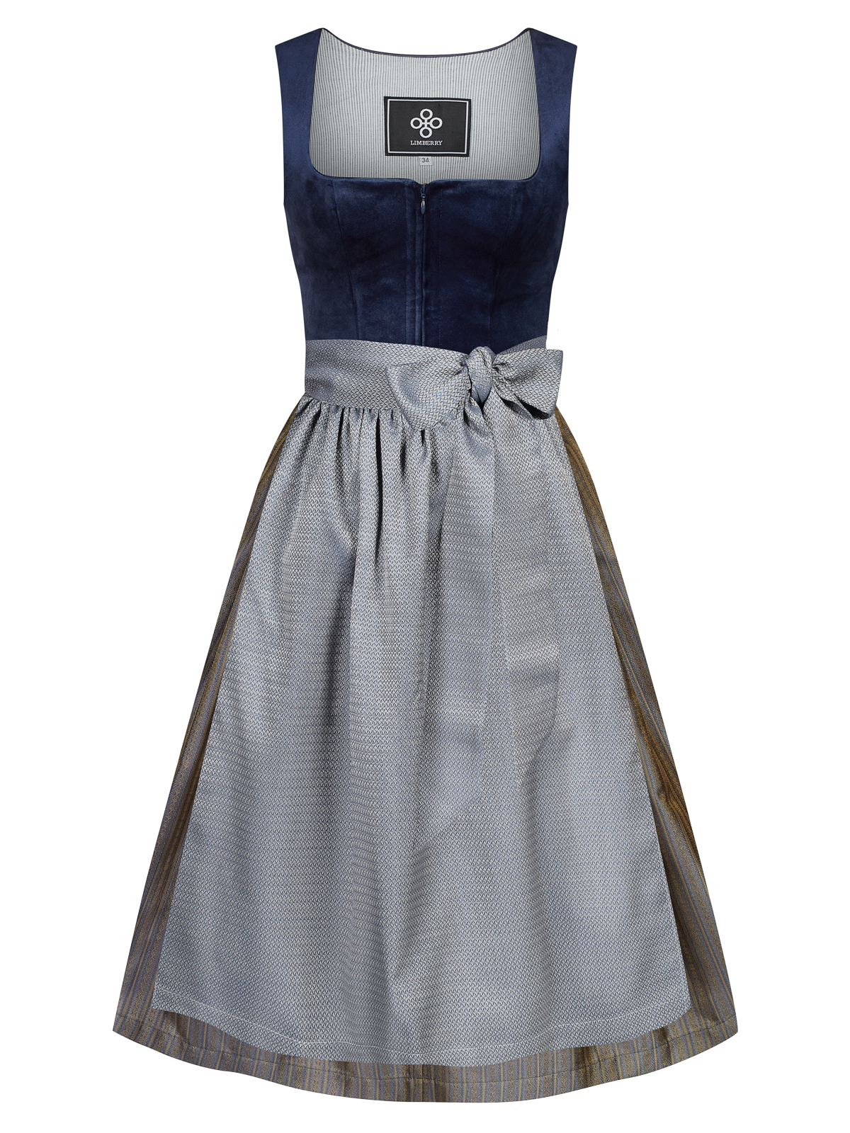 Dunkelblaues Dirndl mit zwei Schürzen Dunkelblaues Dirndl mit zwei Schürzen