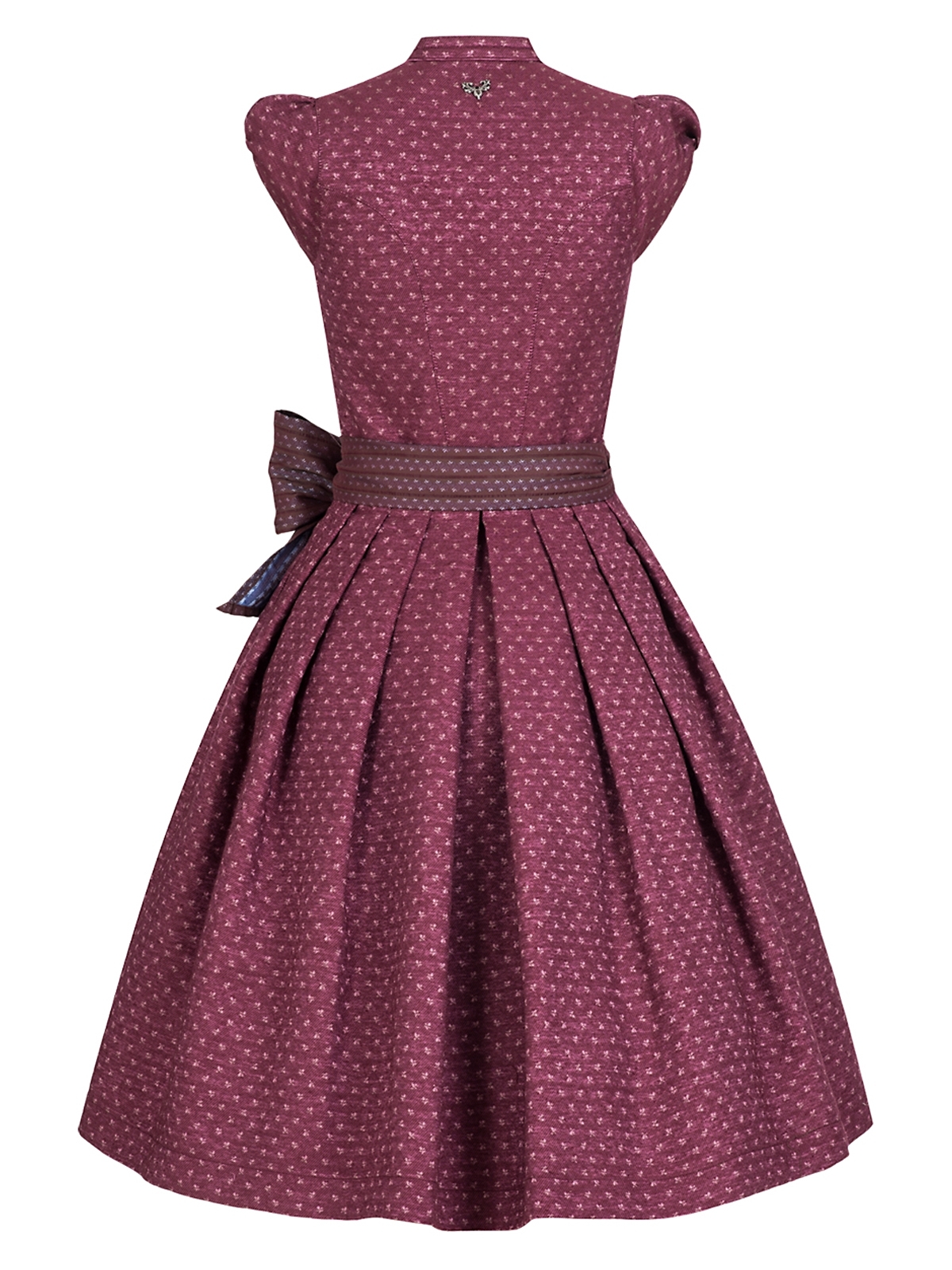 Weinrotes Dirndl mit Flügelärmchen Weinrotes Dirndl mit Flügelärmchen