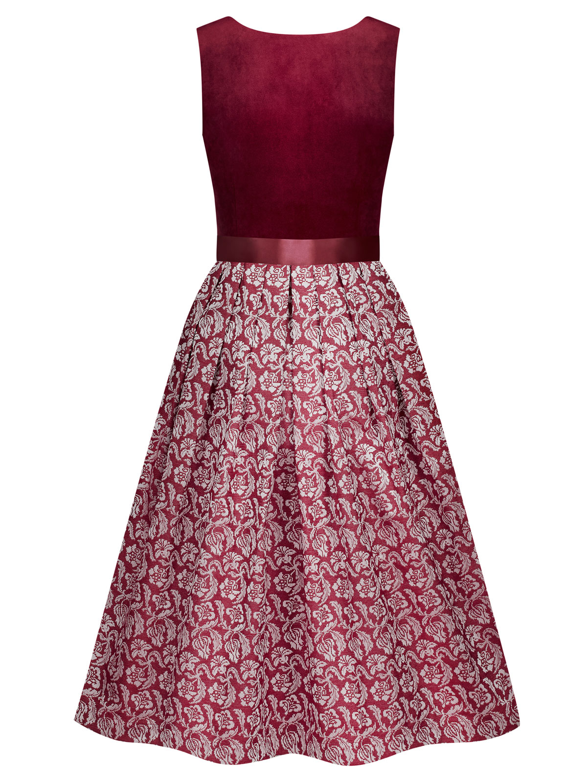 Dunkelrotes Dirndl mit zwei Schürzen Dunkelrotes Dirndl mit zwei Schürzen