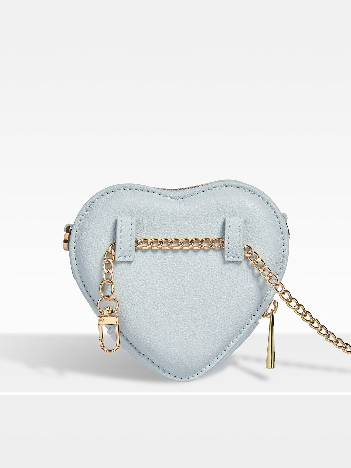 Hellblaue Mini-Tasche in Herzform Hellblaue Mini-Tasche in Herzform