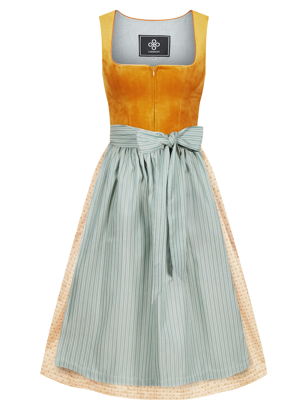 Goldenes Dirndl mit zwei Schürzen Goldenes Dirndl mit zwei Schürzen