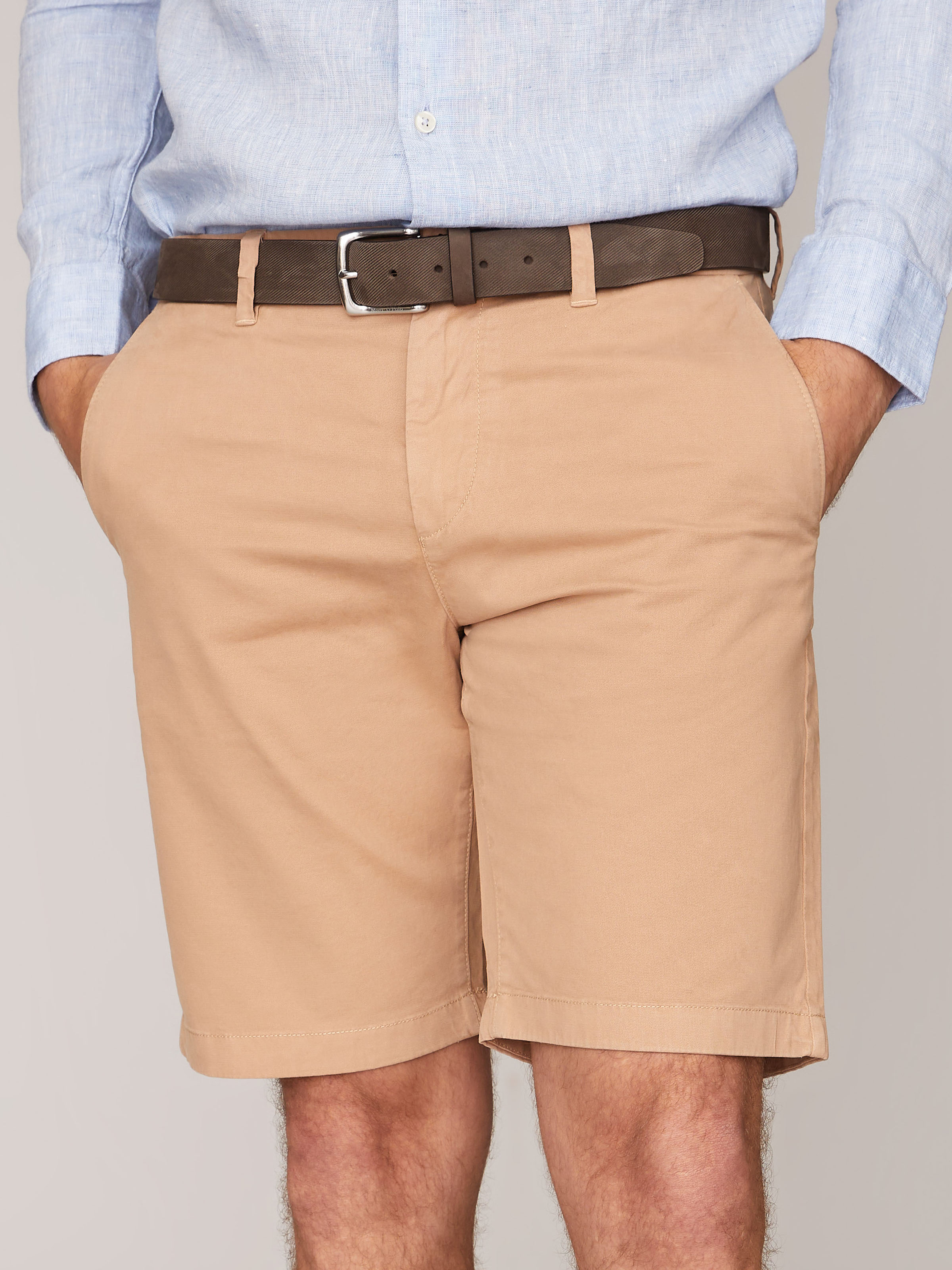 Camelfarbene Chino-Shorts Camelfarbene Chino-Shorts