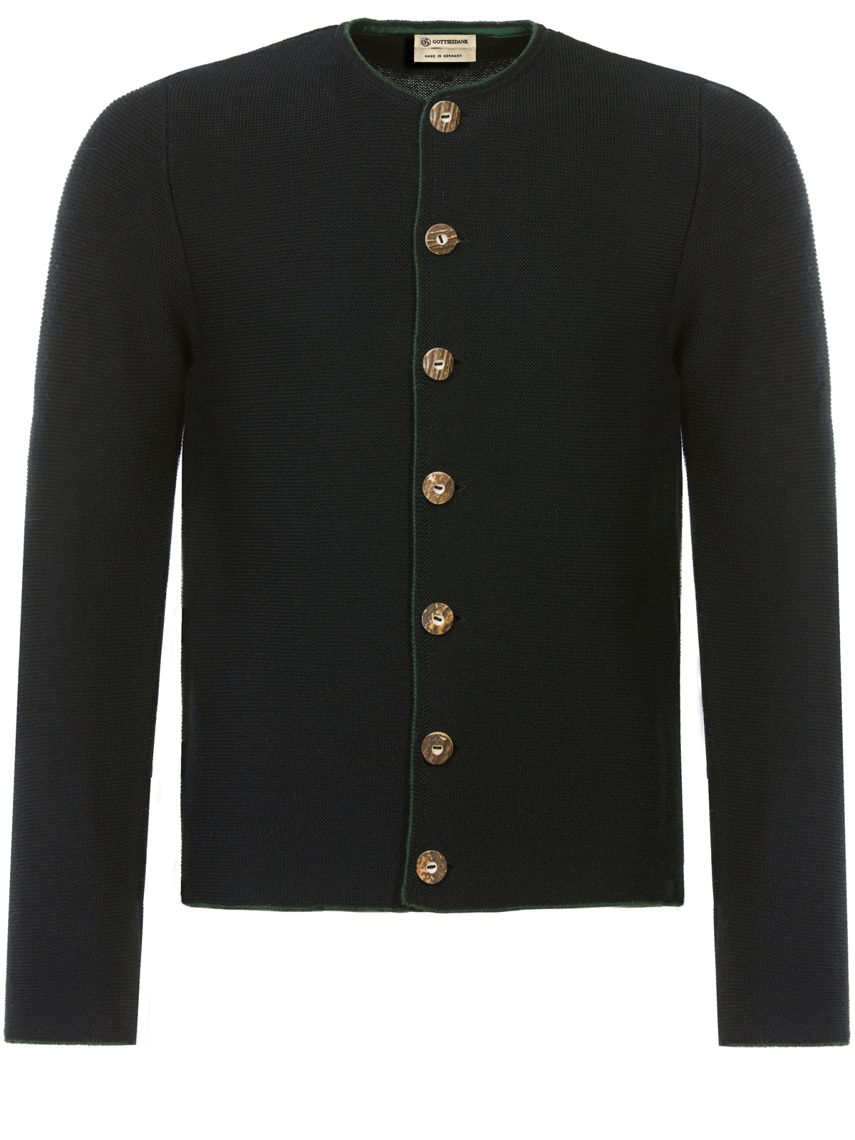 Strickjacken Strickjanker Herren Modern Strickjacke Luitpold Blau