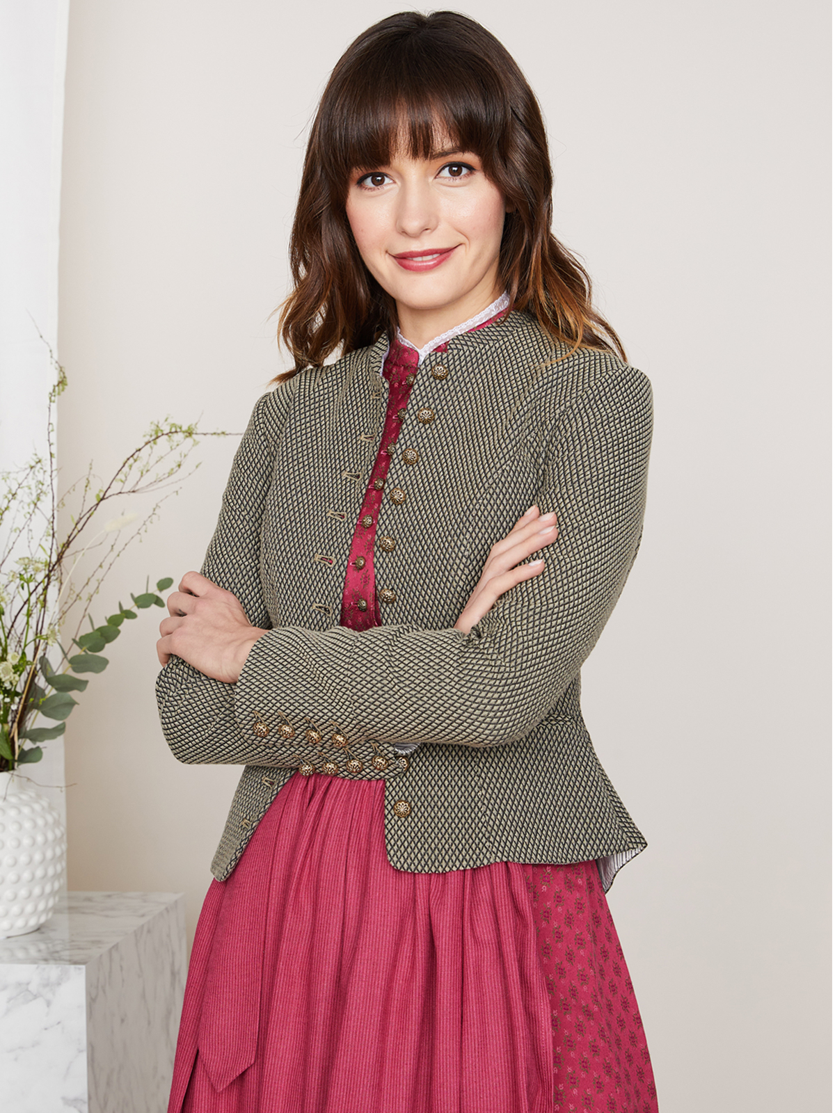 Elegante Miederjacke in Heugrün Elegante Miederjacke in Heugrün