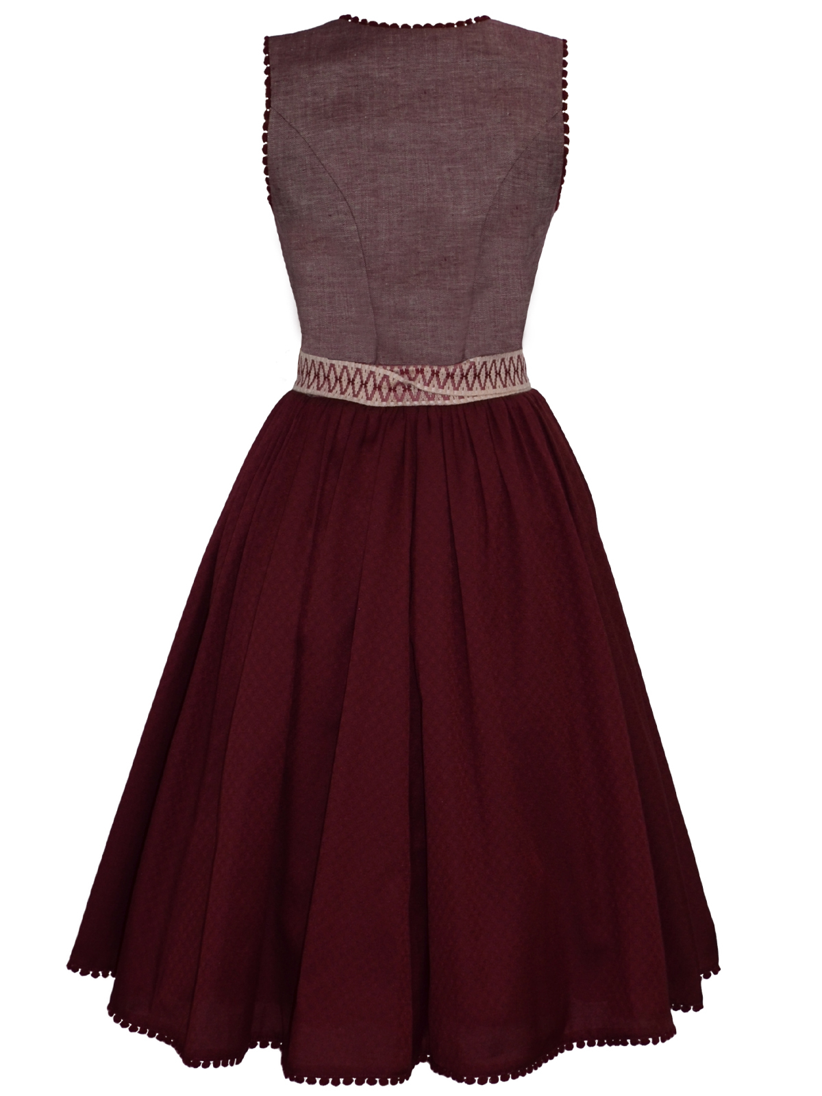 Elegantes Leinen-Dirndl in Beere Elegantes Leinen-Dirndl in Beere