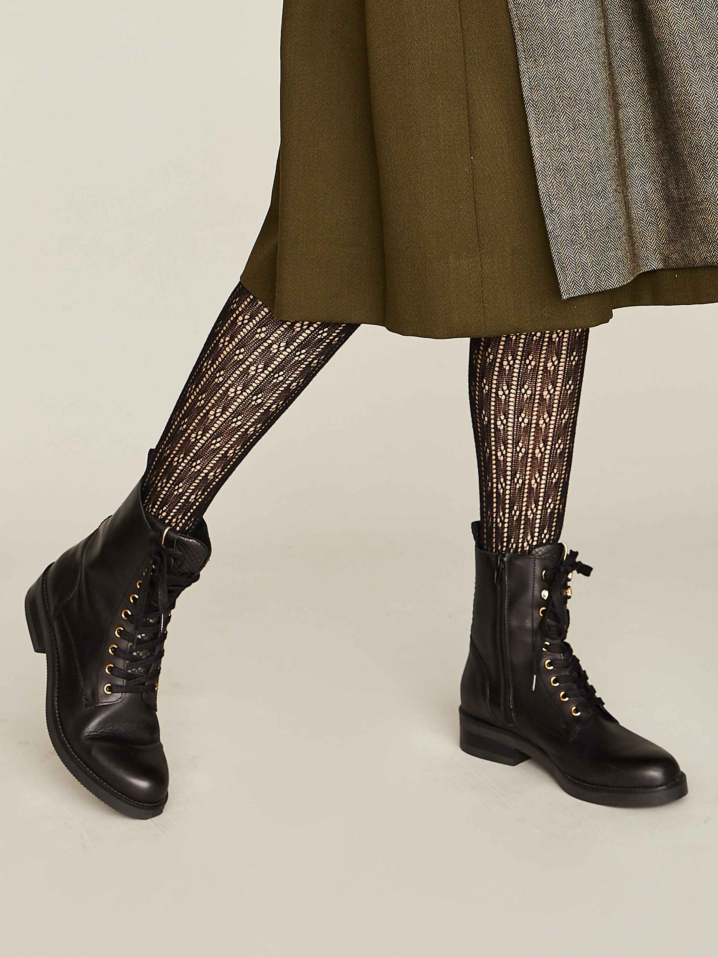 Schwarze Schnürboots Schwarze Schnürboots