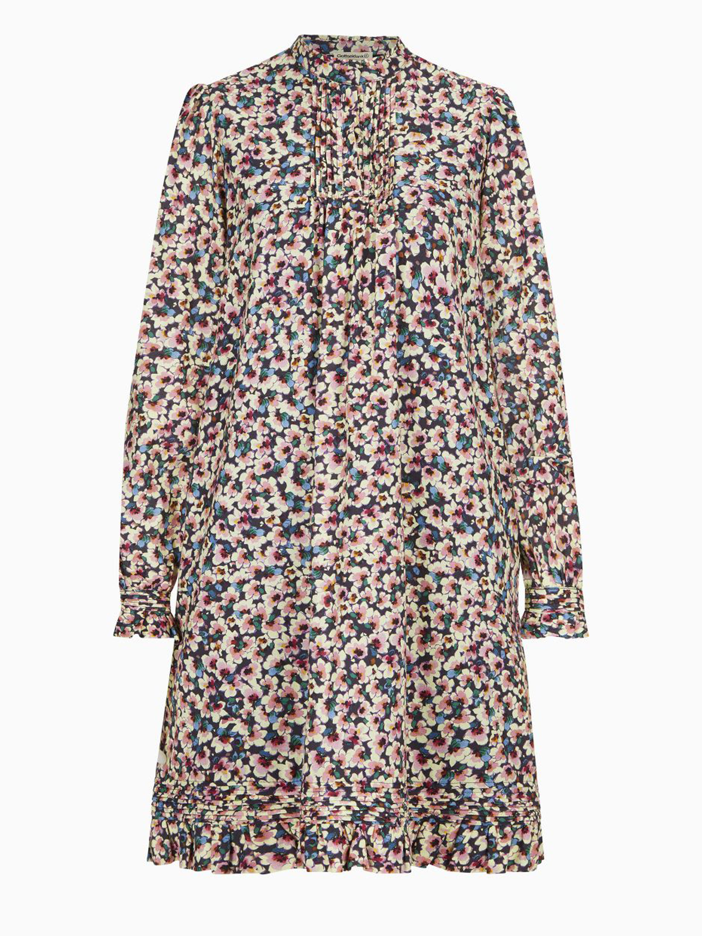 Kurzes Kleid mit Blumenmuster Kurzes Kleid mit Blumenmuster