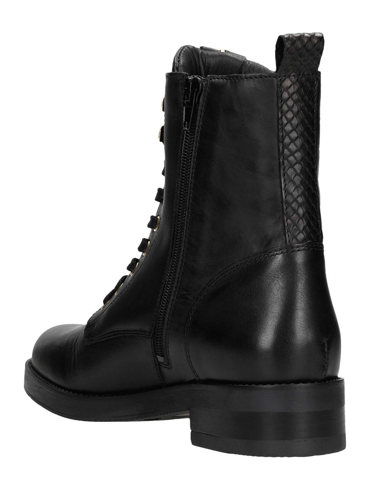 Schwarze Schnürboots Schwarze Schnürboots