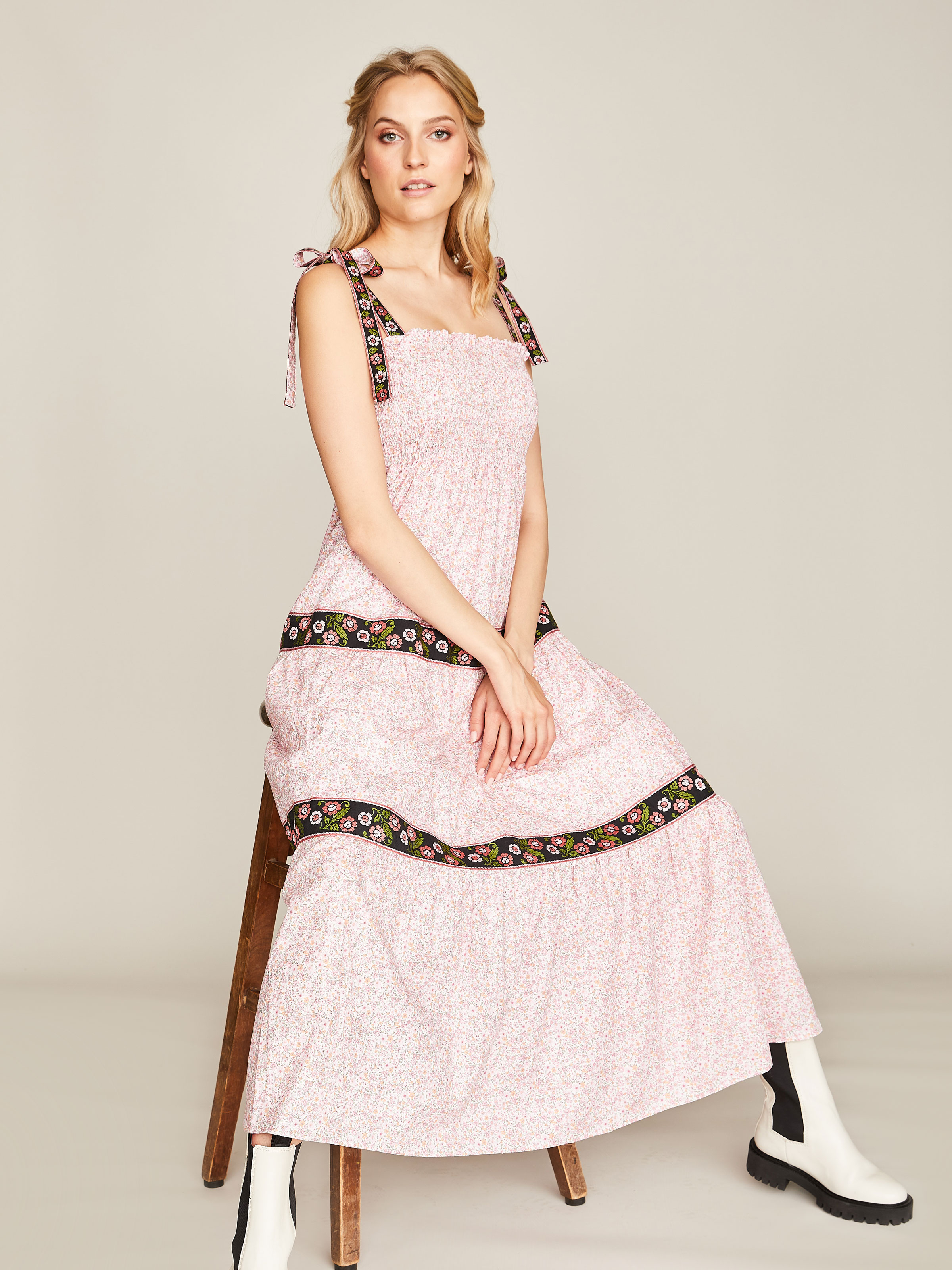 Sommerkleid mit Liberty-Muster Sommerkleid mit Liberty-Muster
