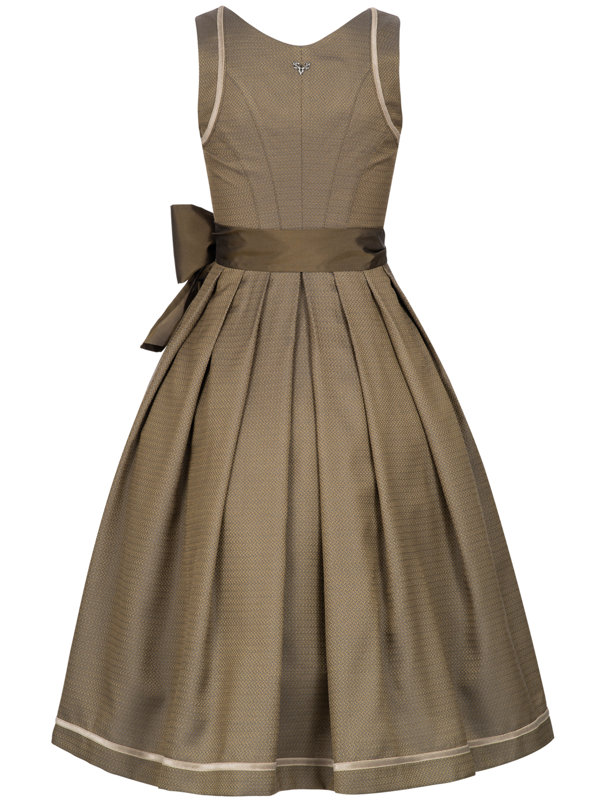 Olivgrünes Dirndl mit Rautenmuster Olivgrünes Dirndl mit Rautenmuster