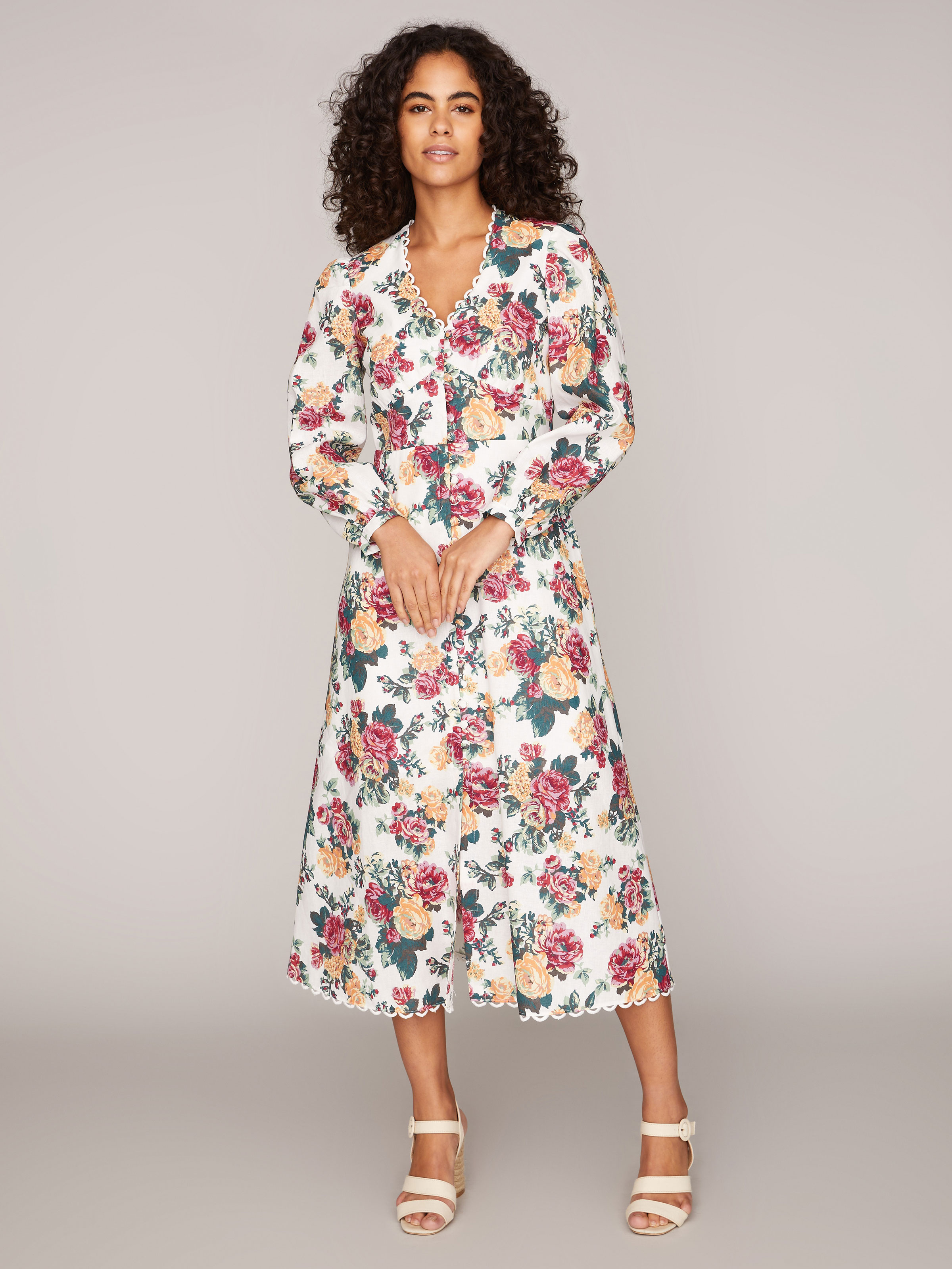 Midikleid mit Blumenmuster Midikleid mit Blumenmuster