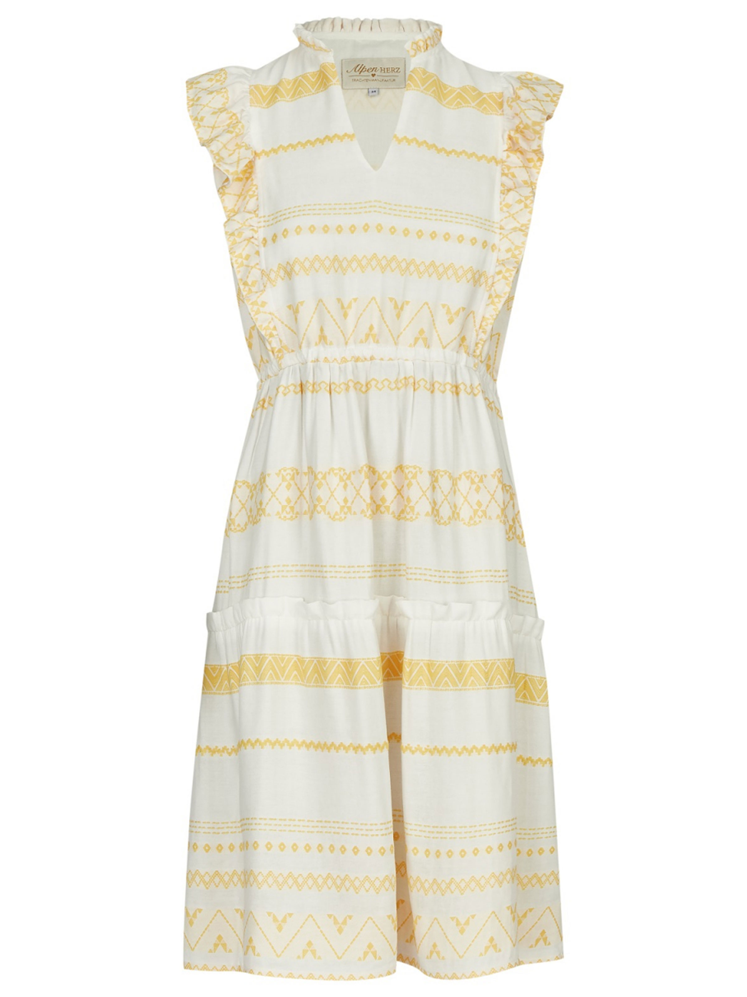 Weiß-gelbes Kleid Weiß-gelbes Kleid