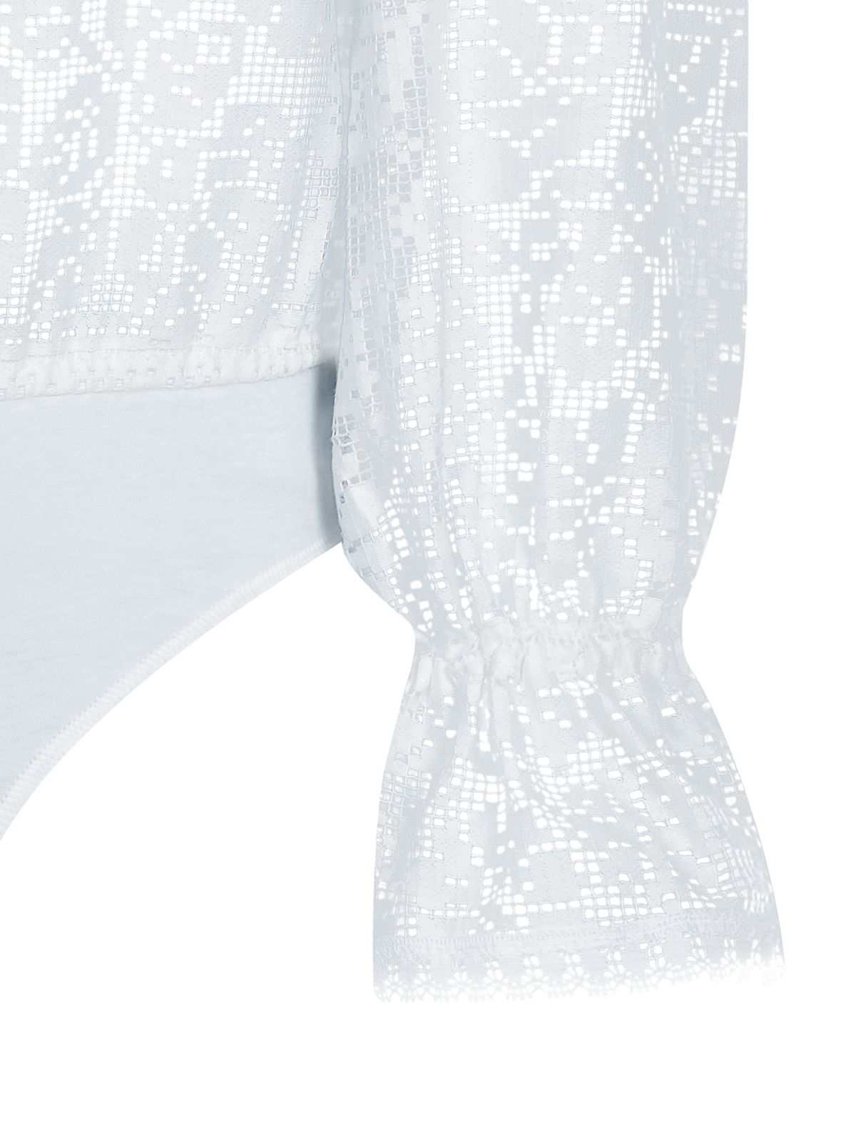 Weißer Body mit Stickerei Weißer Body mit Stickerei